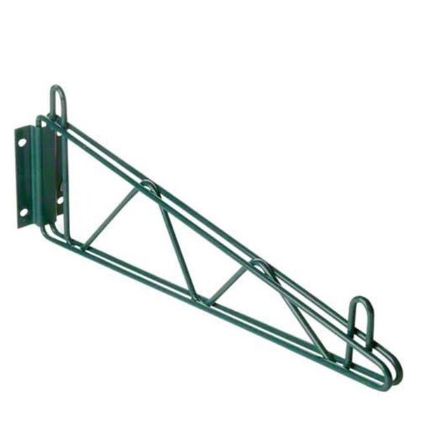 Focus Foodservice FWB24SGN 24 in. single wall brackets green epoxy FWB24SGN - main